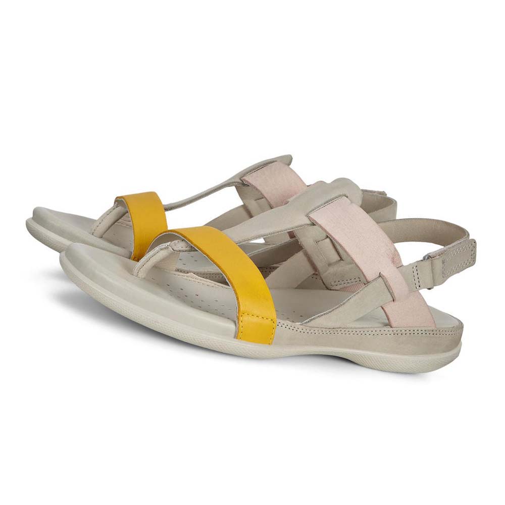 Women's Ecco Flash Sandals Grey / Orange | USA 176LIS